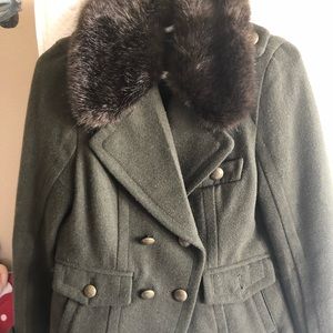 Urban outfitters fur trim utility jacket